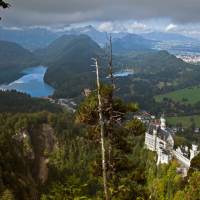 View from the walking path beyond the bridge above Neuschwanstein Castle | Will Copestake