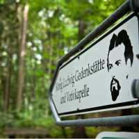 Bearded King Ludwig pointing the way. | Will Copestake