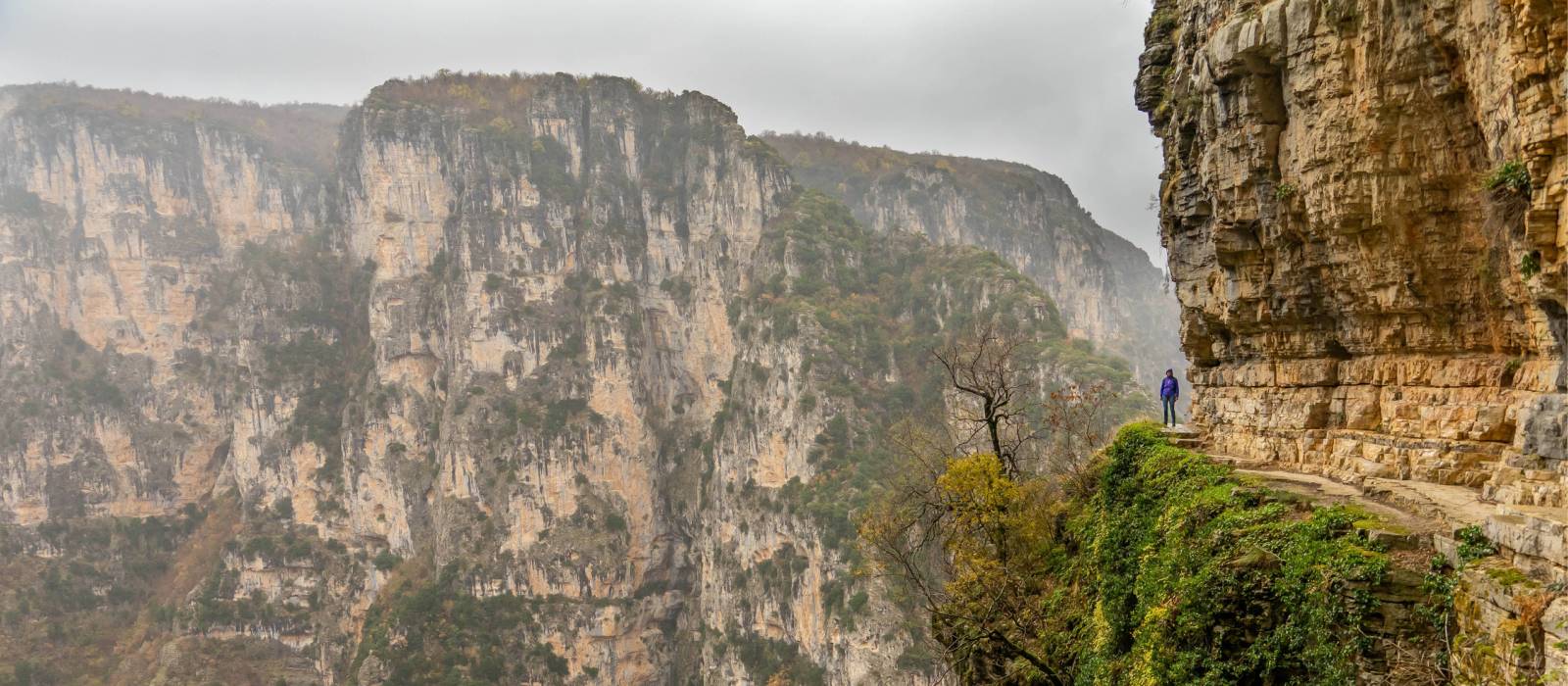 A hiker in Greece's stunning Vikos Gorge | Hans Jurgen Mager