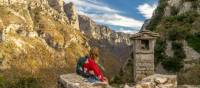 A hiker looking into the Vikos Gorge | Hans Jurgen Mager