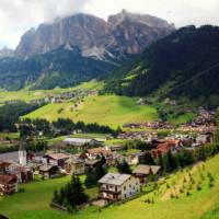Picturesque village of Corvara, Italy