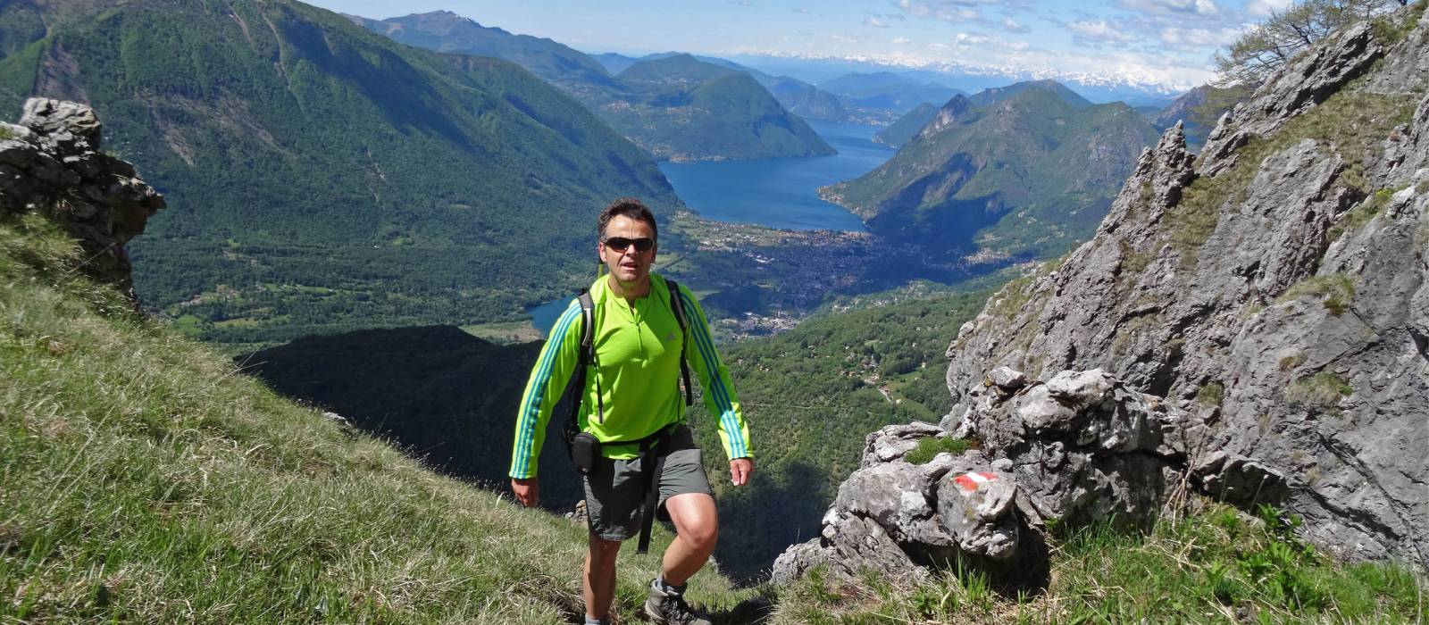 A hiker above Lake Como | John Millen