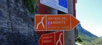 Signs for the Sentiero del Viandante hiking trail | John Millen