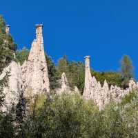 capped erosion pillars near Colalbo | John Millen