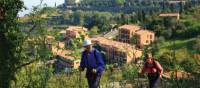 Walking out from Montalcino