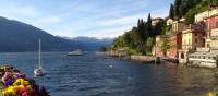 Enjoying the sunshine on Varenna, Lake Como