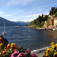 Enjoying the sunshine on Varenna, Lake Como