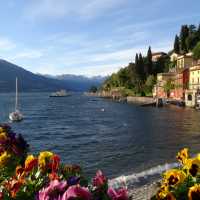 Enjoying the sunshine on Varenna, Lake Como