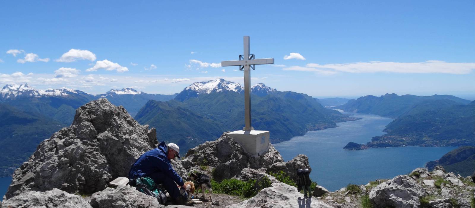 Beautiful views from the summit of Monte Grona