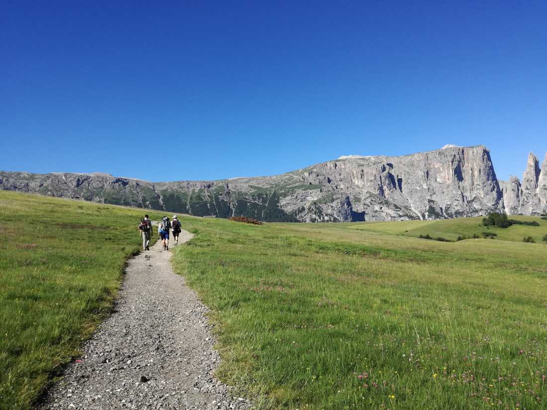 Hiking in the Alpe di Siusi