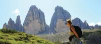 Looking at the Tre Cime