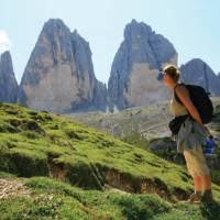 Looking at the Tre Cime