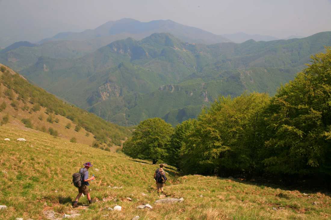 Walking above Fornovolasco in remote Tuscany
