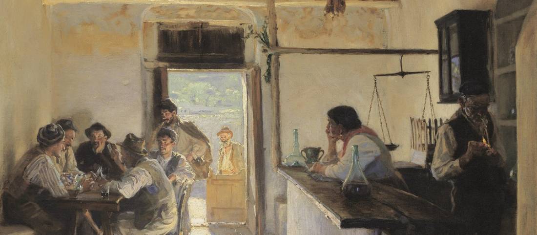'Osteria in Ravello' (1909) |  <i>Original painting by Peder Severin Krøyer</i>