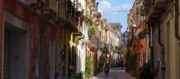 Sardinian street scene with a cyclist | 15070958