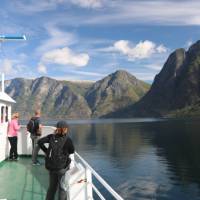 On deck on the Aurlandsfjorden Ferry | John Millen