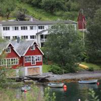 Heimly Pension and boathouses, Flam | John Millen