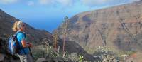 A walker takes in the view above Valle Gran Rey | John Millen