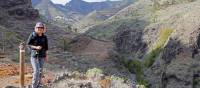 A walker on the trail below Imada, La Gomera | John Millen