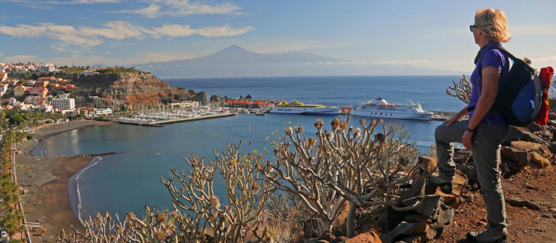 Overlooking San Sebastian harbour from the trail |  <i>John Millen</i>