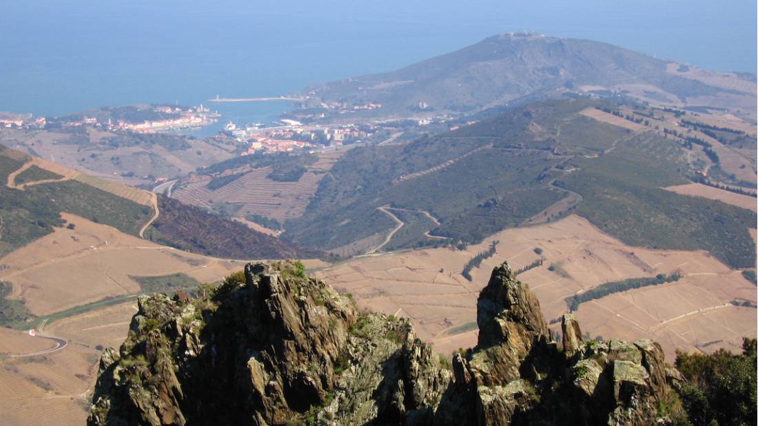 High above Banyuls on the way to the 'Big Blue'