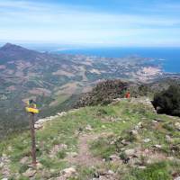 A hiker takes in the views from Col de Querroig at the border between France & Spain | Alan Mattingly