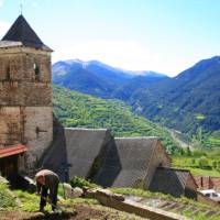 The village of Gistain in the highlands of the Aragon region of Spain