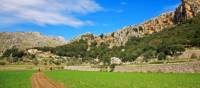 Hikers on the Puig Roig trail, Mallorca