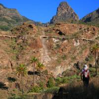 Ascending to 'Roque de Agando,' La Gomera