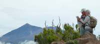 Hikers finding their way in Tenerife, Canary Islands