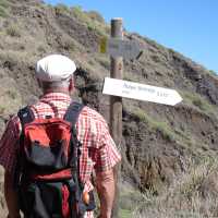 Walkers on the trails in Tenerife, Canary Islands