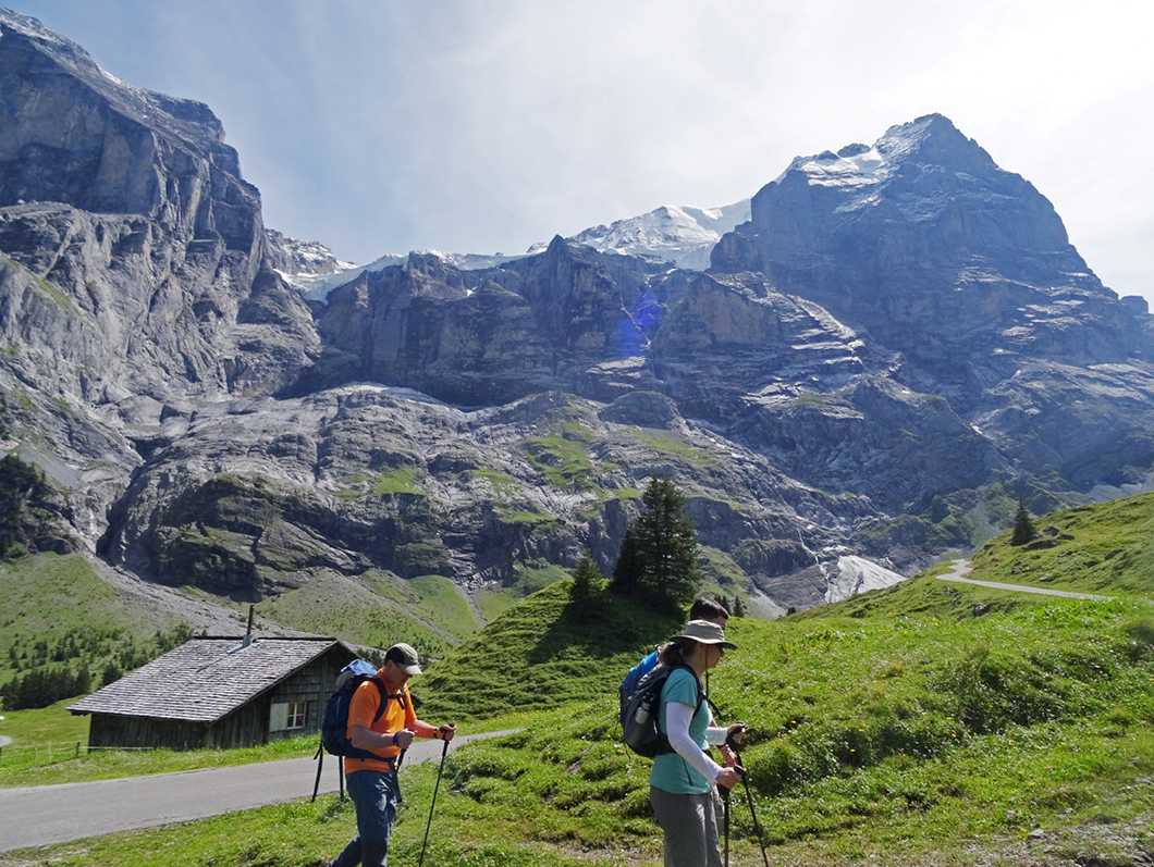 Walking beside the Wetterhorn |  John Millen