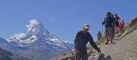 Hikers on the Hohenweg trail by the Matterhorn | John Millen