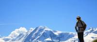 The peaks of Liskamm & Monte Rosa as seen on our walking holiday in the Alps | John Millen