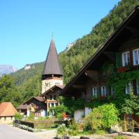 The cosy streets of Meiringen town