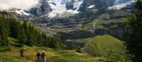 Walks around the Monch in the Swiss Bernese Alps are varied