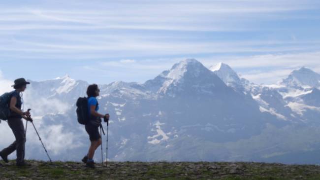 Get rewarded with stunning views when walking on the Shynige Platte