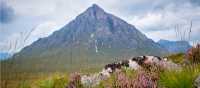 The rugged and colourful terrain of Glencoe