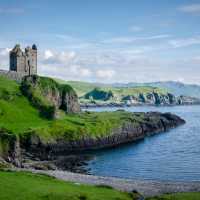 The deep colourful contrast between land and water in Kerrera