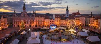 Traditional Christmas market in Europe