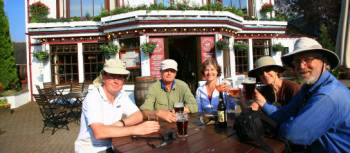 A well earned drink at 'Fiddlers' Pub Drumnadrochit