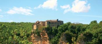 Bruniquel Chateau across the Averyron