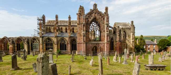 Melrose Abbey looking towards the former Rose Window | Martin Strasmore