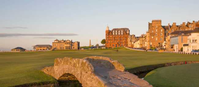 Walk past The Old Course at St Andrews; the 